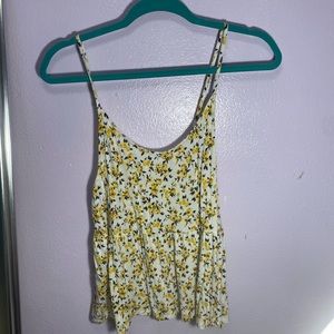 Spaghetti floral blouse